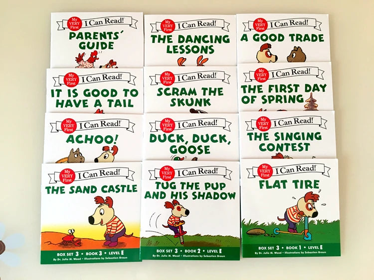 12 Books/Set I Can Read English Picture Story Educational Booklets Learning Toys for Children Phonics Sight Words Kids Gift - LearnPlay Labs