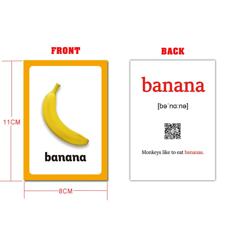 Body Parts Animal Cloth English Words Learing Flash Cards Educational Toys for Kids Early Educational Montessori Teaching Aids - LearnPlay Labs