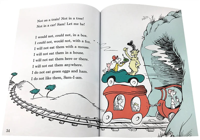 GREEN EGGS AND HAM Dr.Seuss Children English Reading Picture Story Books for Kids Learning Educational Toys - LearnPlay Labs