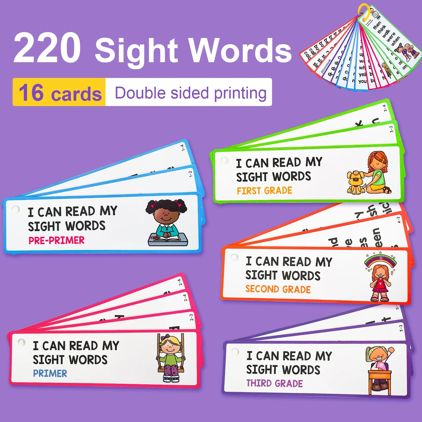 Feelings Emotions Illness English Word Card Flash Card Learning Educational Toy for Kids Children Pocket Card Gifts Montessori - LearnPlay Labs