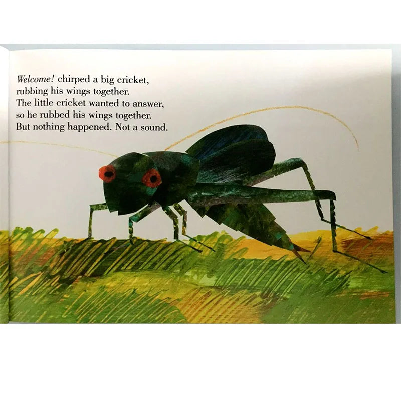 The Very Quiet Cricket By Eric Carle Educational English Picture Book Learning Card Story Book For Baby Kids Children Gifts - LearnPlay Labs