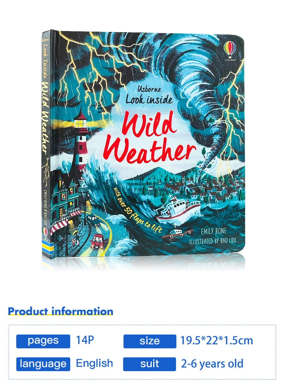 Usborne Books Look Inside English Cardboard Book for Kids Learning Toys Bedtime Reading Activity Gifts Montessori Materials - LearnPlay Labs
