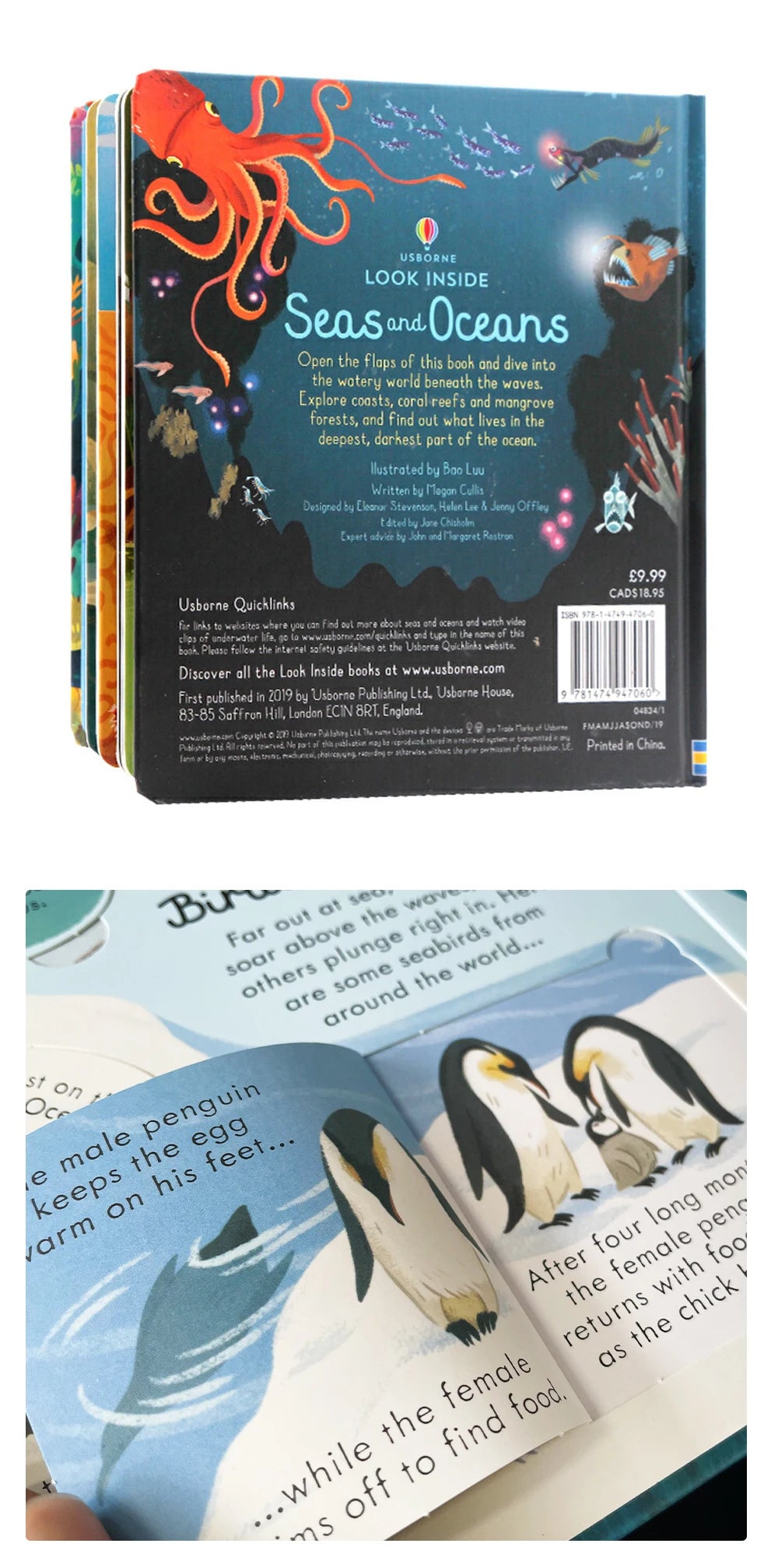 Usborne Books Look Inside English Cardboard Book for Kids Learning Toys Bedtime Reading Activity Gifts Montessori Materials - LearnPlay Labs