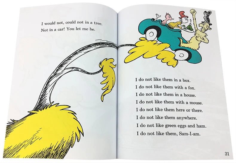 GREEN EGGS AND HAM Dr.Seuss Children English Reading Picture Story Books for Kids Learning Educational Toys - LearnPlay Labs