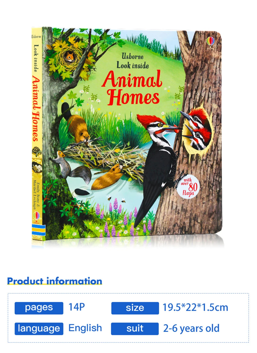 Usborne Books Look Inside English Cardboard Book for Kids Learning Toys Bedtime Reading Activity Gifts Montessori Materials - LearnPlay Labs