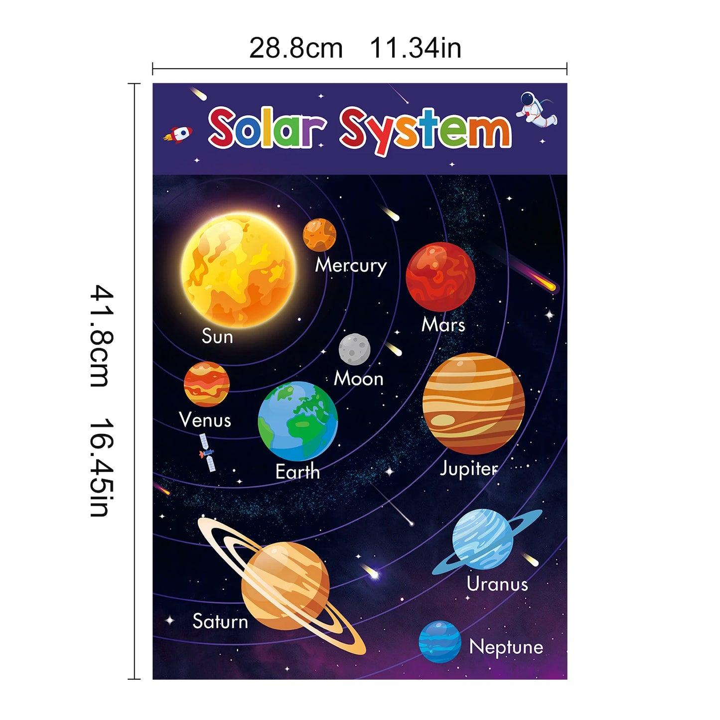 1 Set Classroom Decor 18 Themes Kid English A3 Big Cards ABC Letter/Animal/Numbers/Weather Learning Chart Kindergarten Supplies - LearnPlay Labs