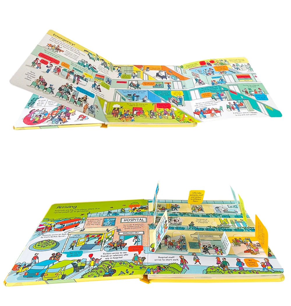 Usborne Books Look Inside English Cardboard Book for Kids Learning Toys Bedtime Reading Activity Gifts Montessori Materials - LearnPlay Labs