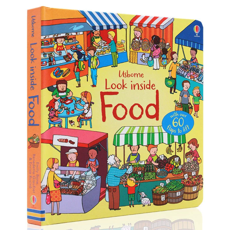 Usborne Books Look Inside English Cardboard Book for Kids Learning Toys Bedtime Reading Activity Gifts Montessori Materials - LearnPlay Labs