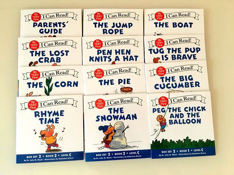 12 Books/Set I Can Read English Picture Story Educational Booklets Learning Toys for Children Phonics Sight Words Kids Gift - LearnPlay Labs