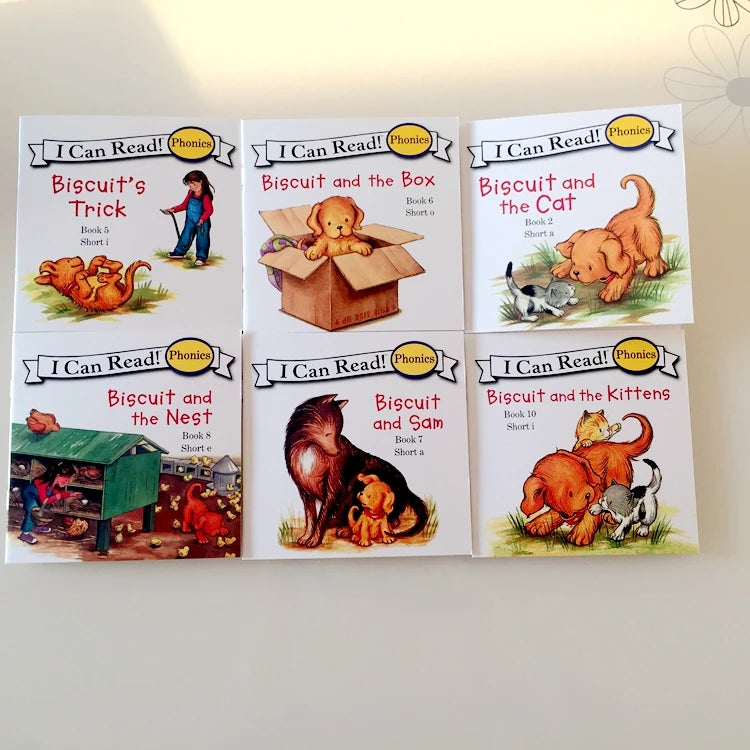 12 Books/Set I Can Read English Picture Story Educational Booklets Learning Toys for Children Phonics Sight Words Kids Gift - LearnPlay Labs