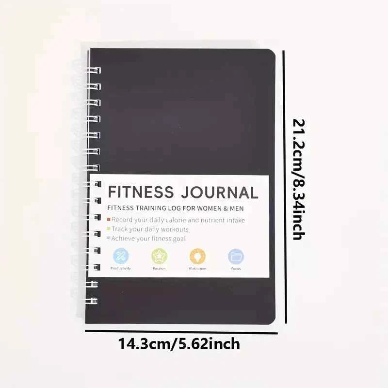 Fitness Journal Notebook Daily Exercise and Nutrition Plans 32 Sheets Spiral Notebooks Writing Pads Office School Supplies