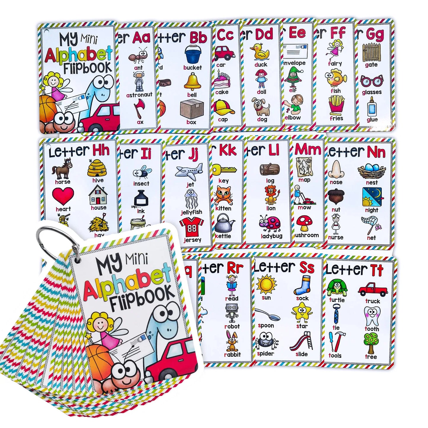 Kids Montessori Learning English Words Card Pocket Flash Cards Early Educational Toys For Children Classroom Supplies Gift - LearnPlay Labs