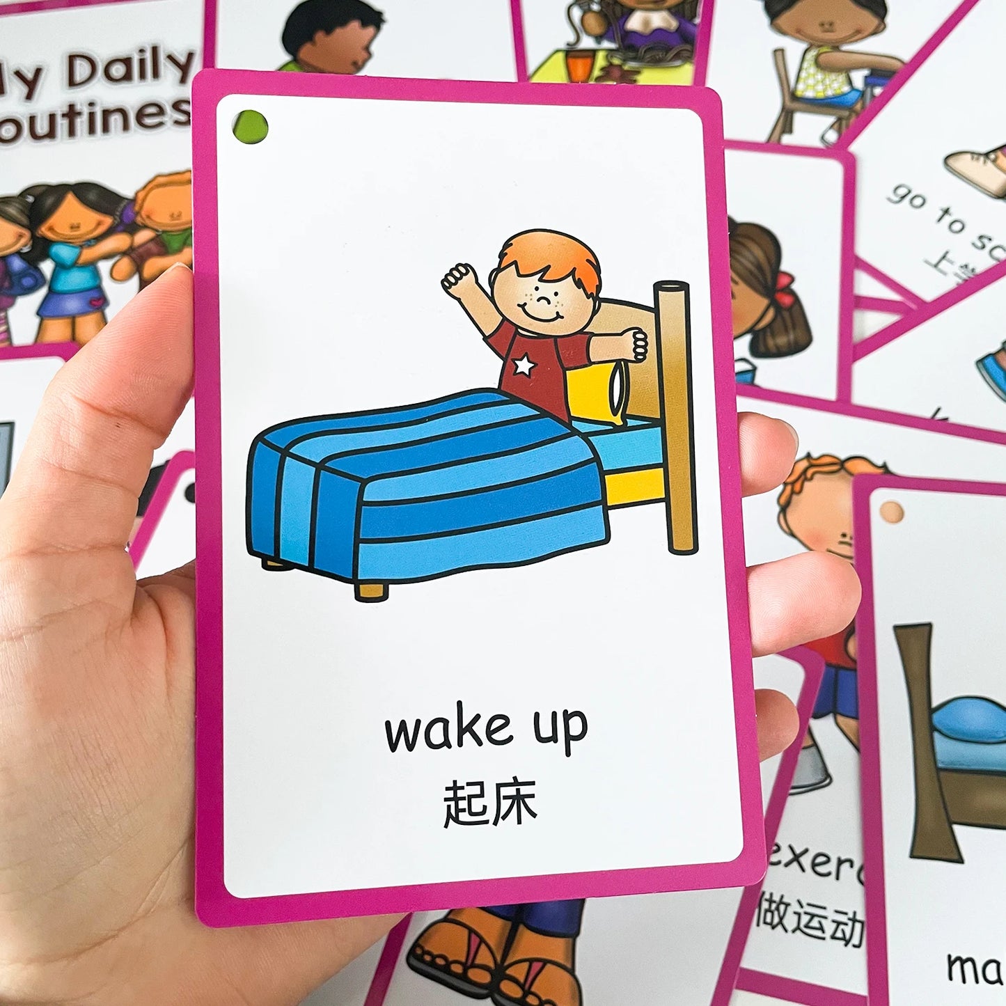 Kids Montessori Learning English Words Card Pocket Flash Cards Early Educational Toys For Children Classroom Supplies Gift - LearnPlay Labs
