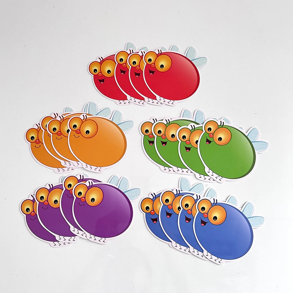 Kids Montessori Learning English Words Card Pocket Flash Cards Early Educational Toys For Children Classroom Supplies Gift