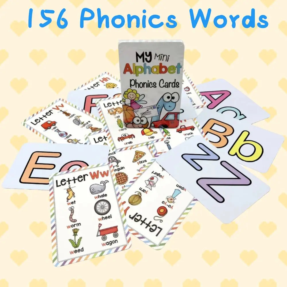 Alphabet 26 Letters Words English Cards Early Development Educational Toys for Early Childhood Development English Language - LearnPlay Labs