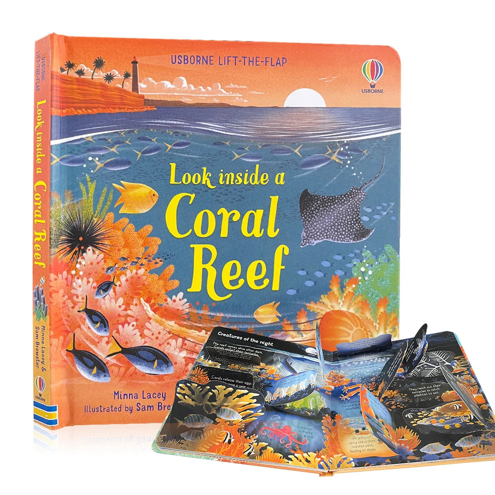 Usborne Books Look Inside English Cardboard Book for Kids Learning Toys Bedtime Reading Activity Gifts Montessori Materials