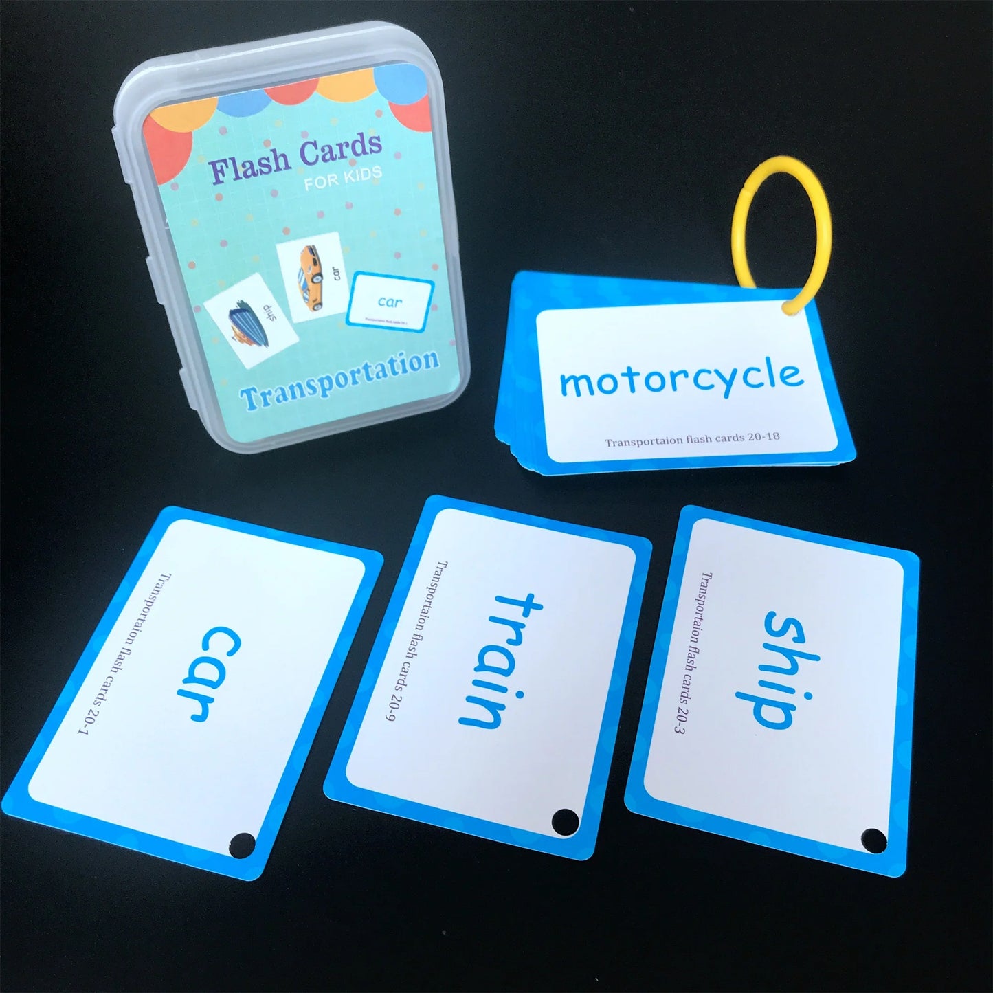 Learning Flashcards ABC Numbers Fruit Animal Body Educational Toys Classroom Aids Montessori Autism English Words Card for Kids - LearnPlay Labs