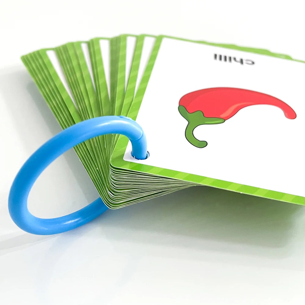 Kids Montessori English Words Learning Card Pocket Flashcards Early Educational Toys Classroom Supplies Teaching Aids - LearnPlay Labs