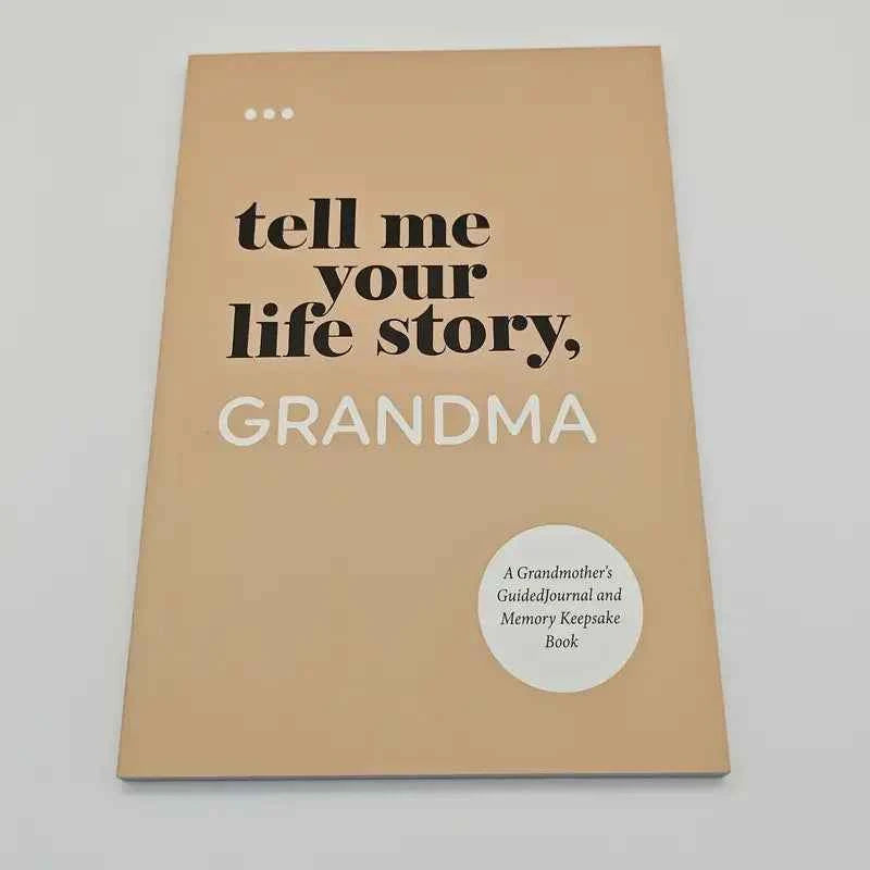 Family Story Recording Handbook Set - Tell Me Your Life Story Notepad Journal Notebook Planner Diary Notebooks Writing Pads