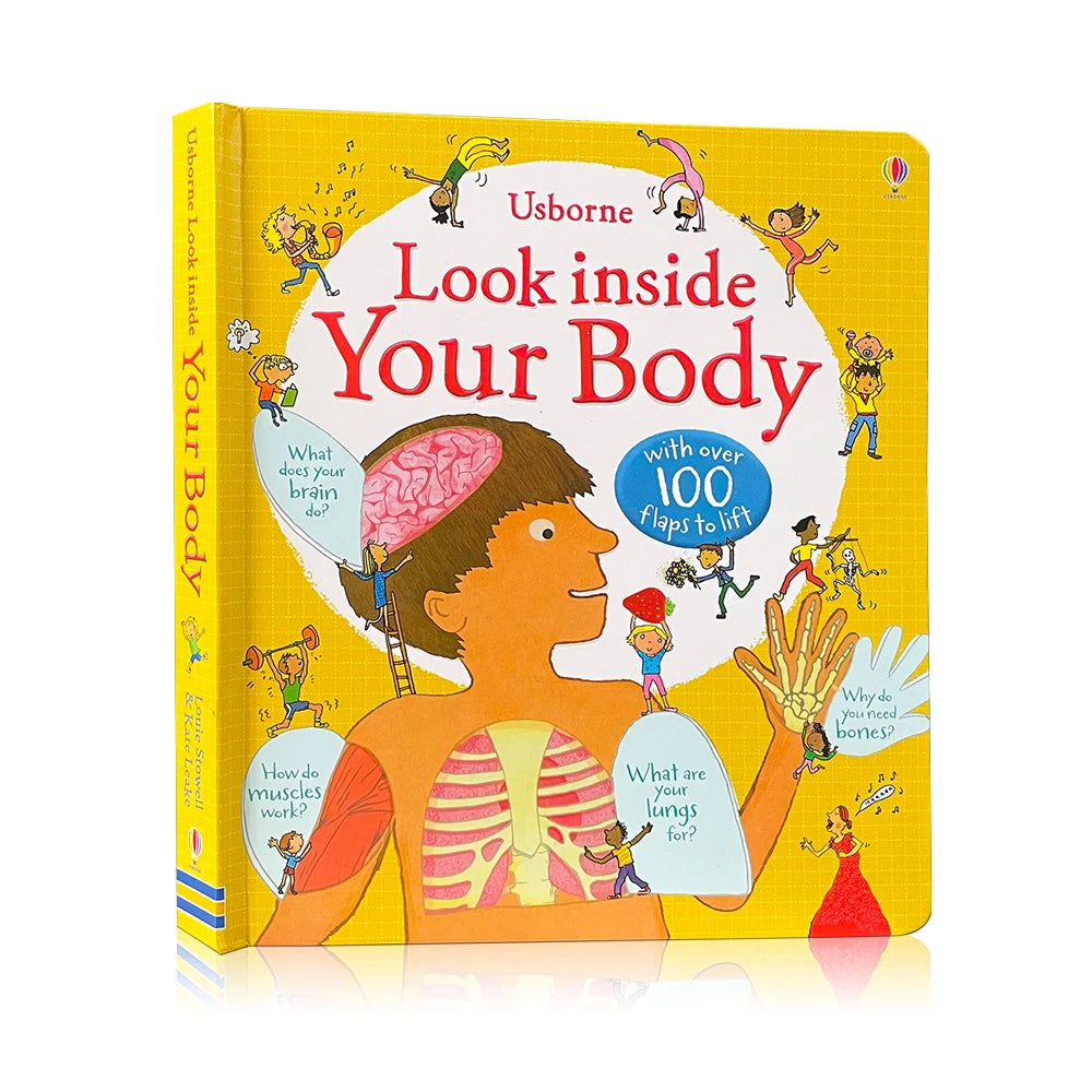 Usborne Books Look Inside English Cardboard Book for Kids Learning Toys Bedtime Reading Activity Gifts Montessori Materials