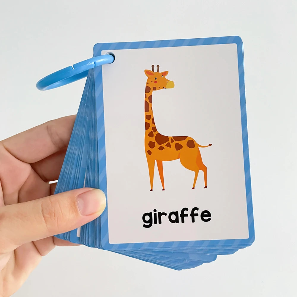 Kids Montessori English Words Learning Card Pocket Flashcards Early Educational Toys Classroom Supplies Teaching Aids - LearnPlay Labs