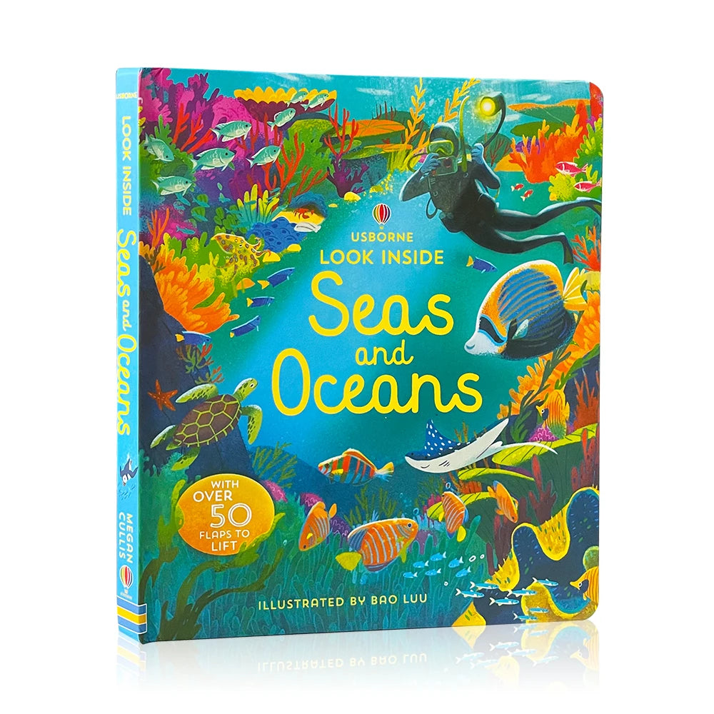 Usborne Books Look Inside English Cardboard Book for Kids Learning Toys Bedtime Reading Activity Gifts Montessori Materials
