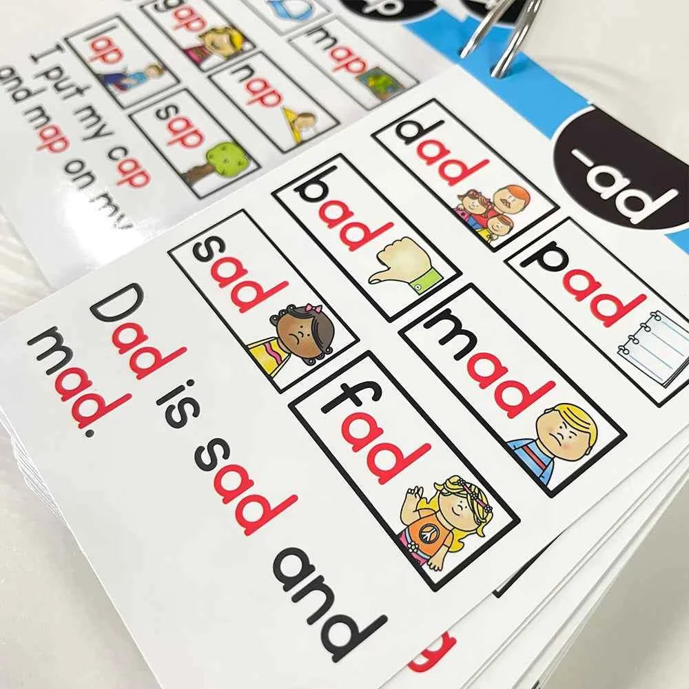 English Phonics Flash Cards Kids 107 Groups/set Roots Montessori Learning Educational Toys For Children Teaching Aids Baby Card
