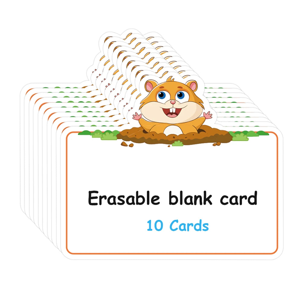 Kids Montessori Learning English Words Card Pocket Flash Cards Early Educational Toys For Children Classroom Supplies Gift - LearnPlay Labs
