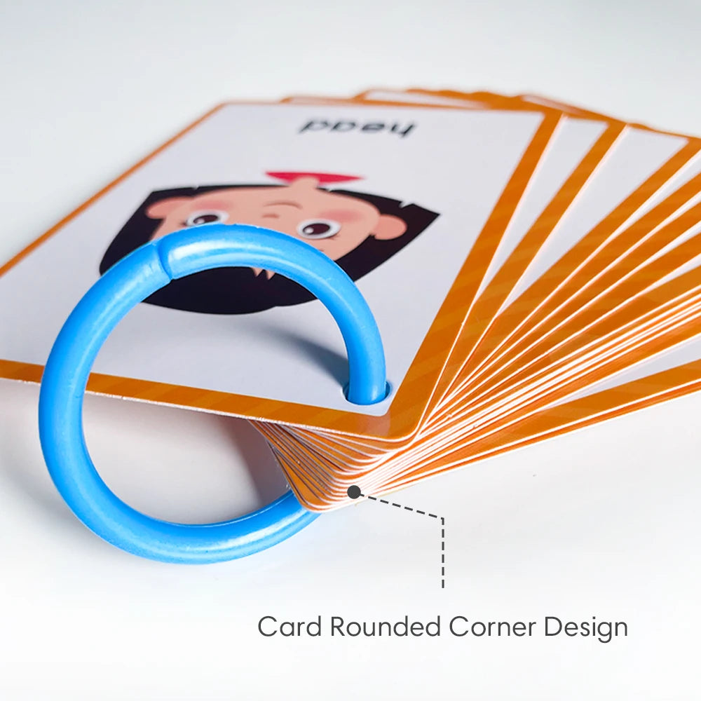 Kids Montessori English Words Learning Card Pocket Flashcards Early Educational Toys Classroom Supplies Teaching Aids - LearnPlay Labs