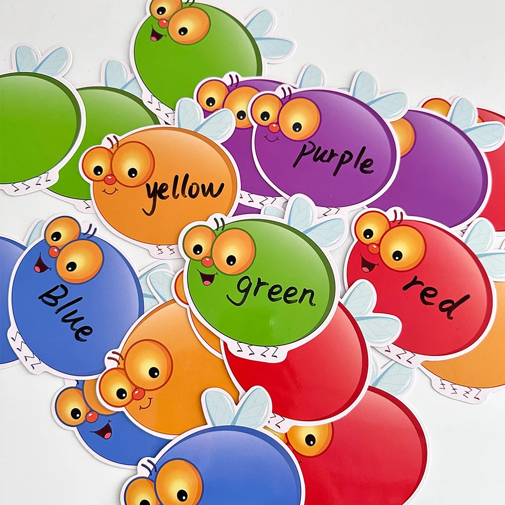 Kids Montessori Learning English Words Card Pocket Flash Cards Early Educational Toys For Children Classroom Supplies Gift