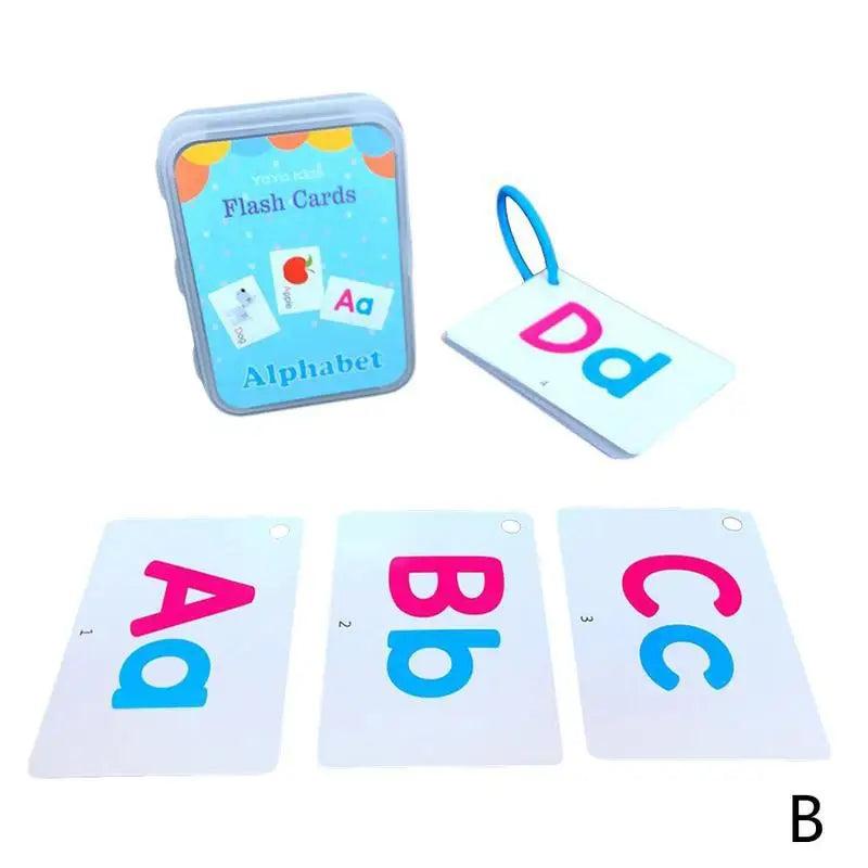Learning Flashcards ABC Numbers Fruit Animal Body Educational Toys Classroom Aids Montessori Autism English Words Card for Kids - LearnPlay Labs