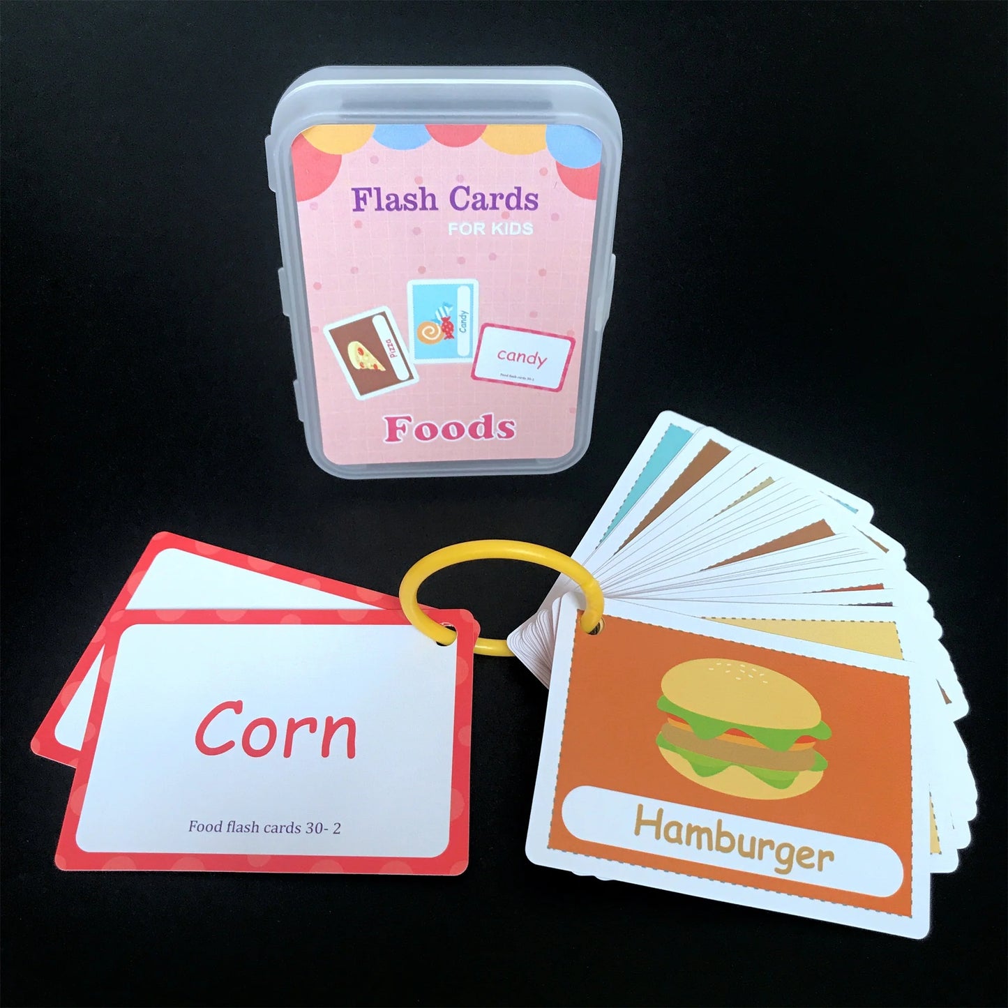 Learning Flashcards ABC Numbers Fruit Animal Body Educational Toys Classroom Aids Montessori Autism English Words Card for Kids - LearnPlay Labs