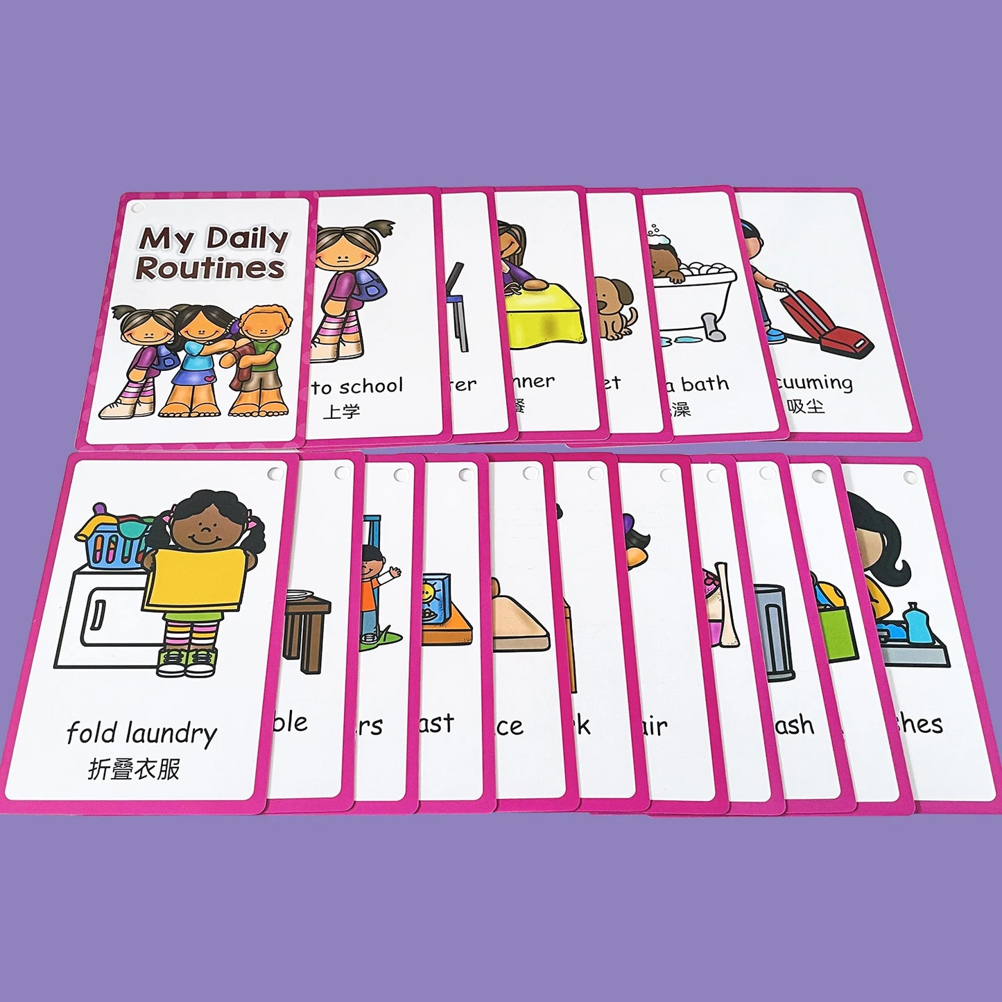 Kids Montessori Learning English Words Card Pocket Flash Cards Early Educational Toys For Children Classroom Supplies Gift - LearnPlay Labs