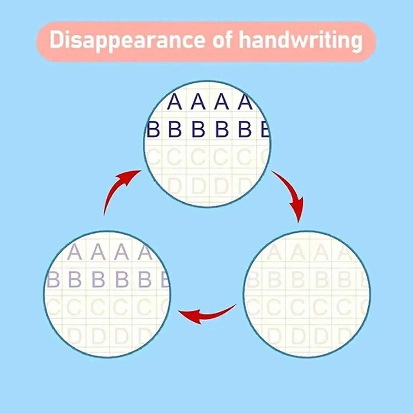 Spanish Magic Books Learning Lettering In Tracing Workbook English Reusable Notebooks for Children French Montessori Writing