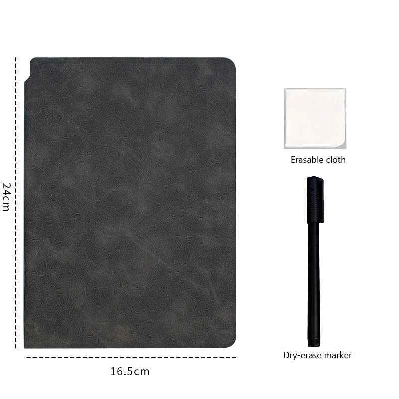 A5 Reusable Whiteboard Notebook Memo Book With Free Whiteboard Pen Erasing Cloth Weekly Planner Portable Notebooks