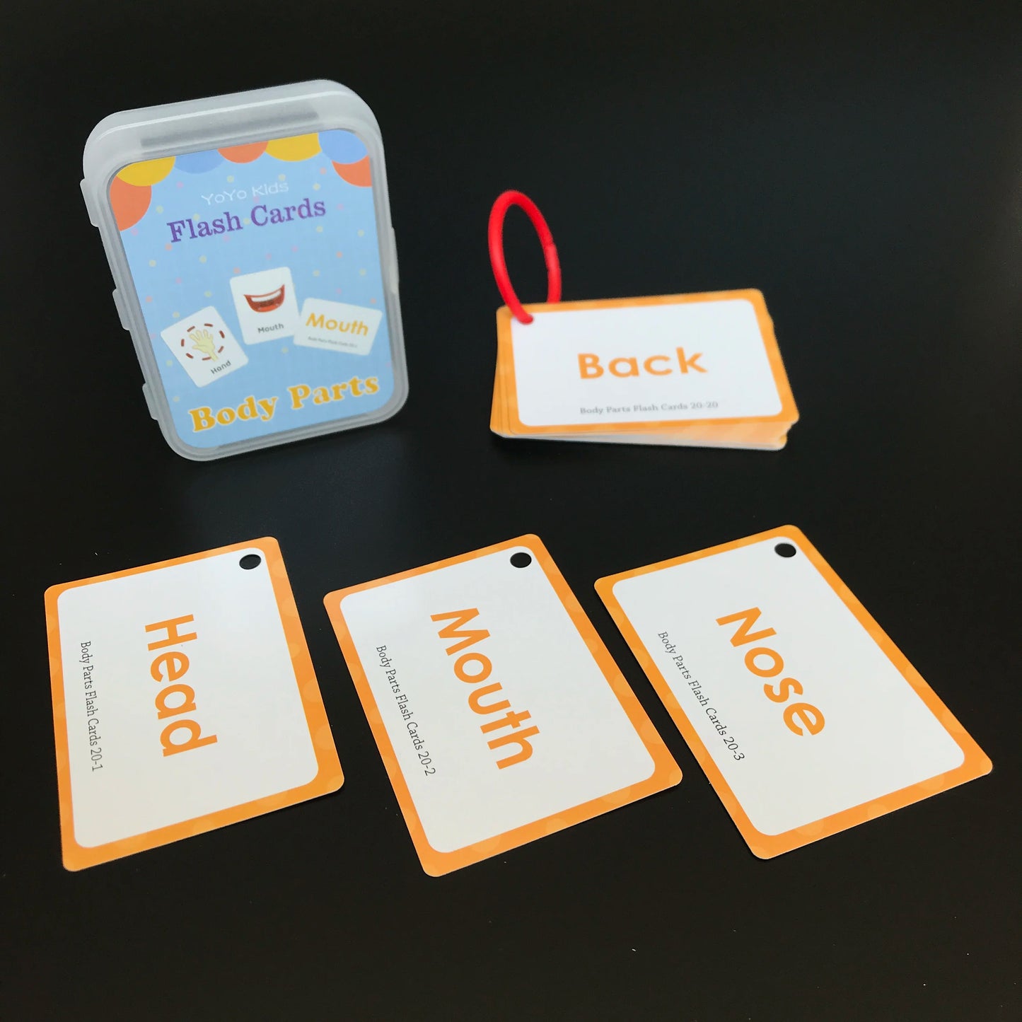 Learning Flashcards ABC Numbers Fruit Animal Body Educational Toys Classroom Aids Montessori Autism English Words Card for Kids - LearnPlay Labs