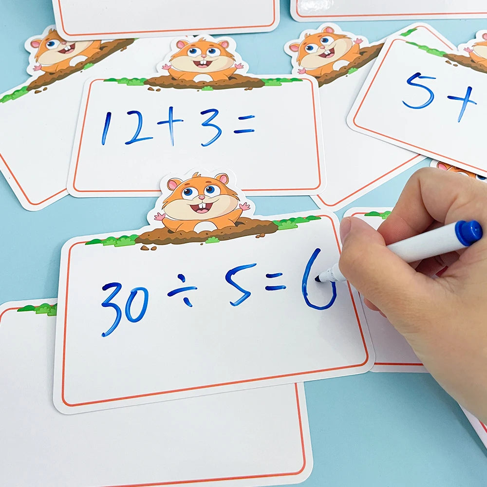 Kids Montessori Learning English Words Card Pocket Flash Cards Early Educational Toys For Children Classroom Supplies Gift - LearnPlay Labs