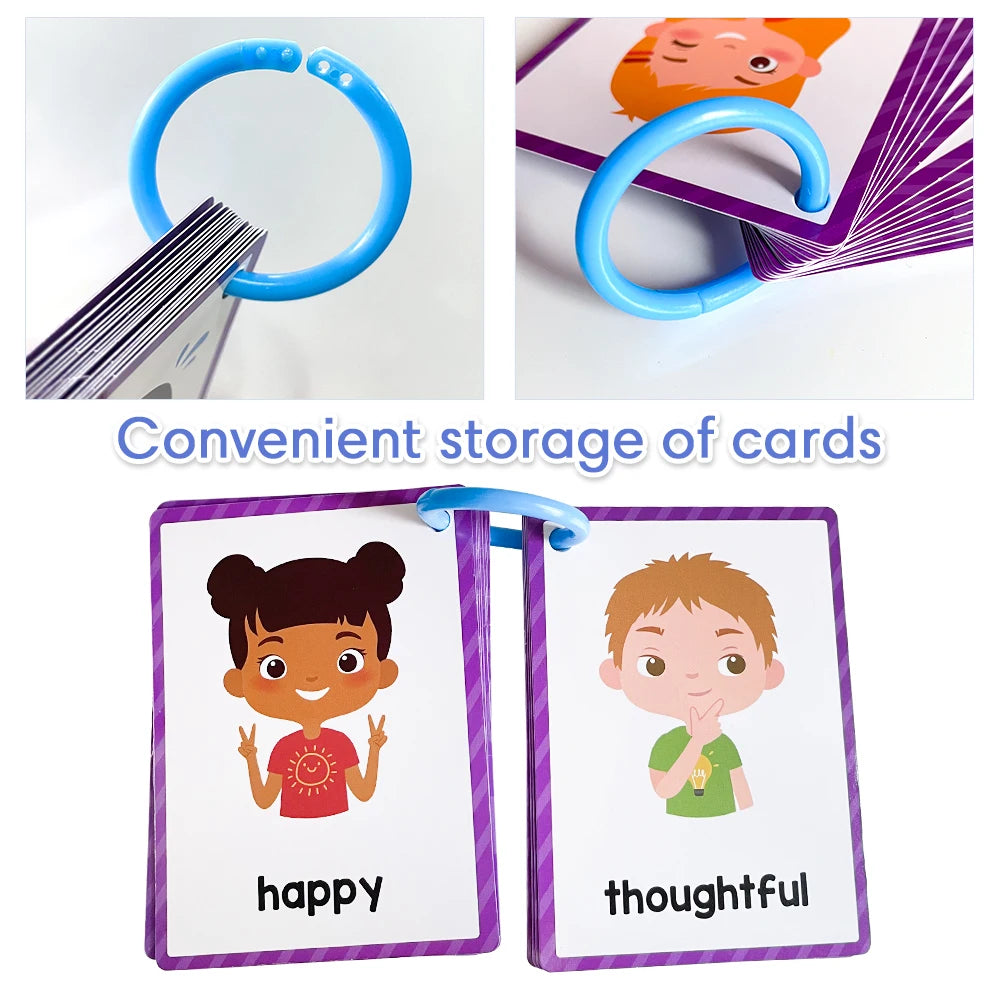 Kids Montessori English Words Learning Card Pocket Flashcards Early Educational Toys Classroom Supplies Teaching Aids - LearnPlay Labs
