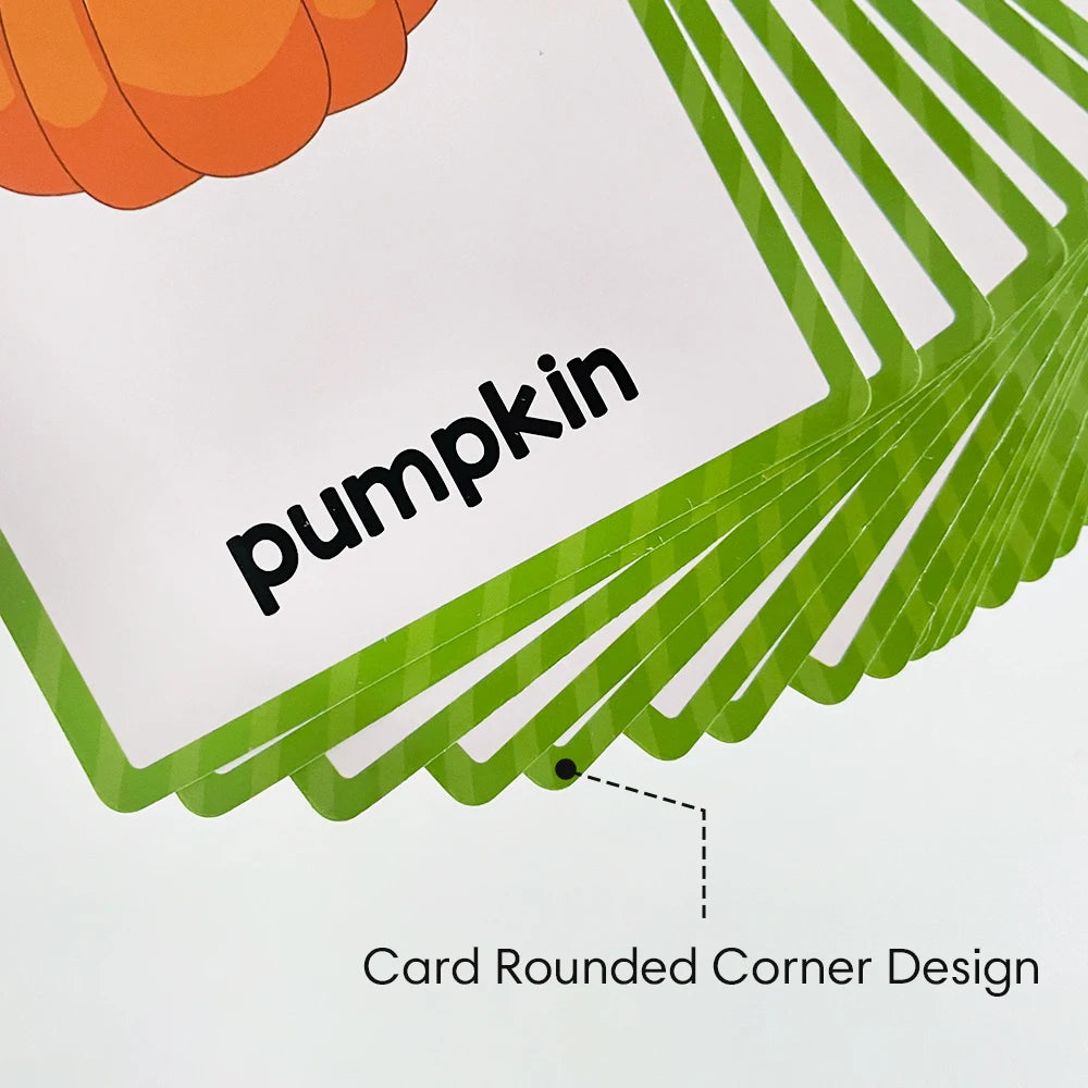 Kids Montessori English Words Learning Card Pocket Flashcards Early Educational Toys Classroom Supplies Teaching Aids - LearnPlay Labs