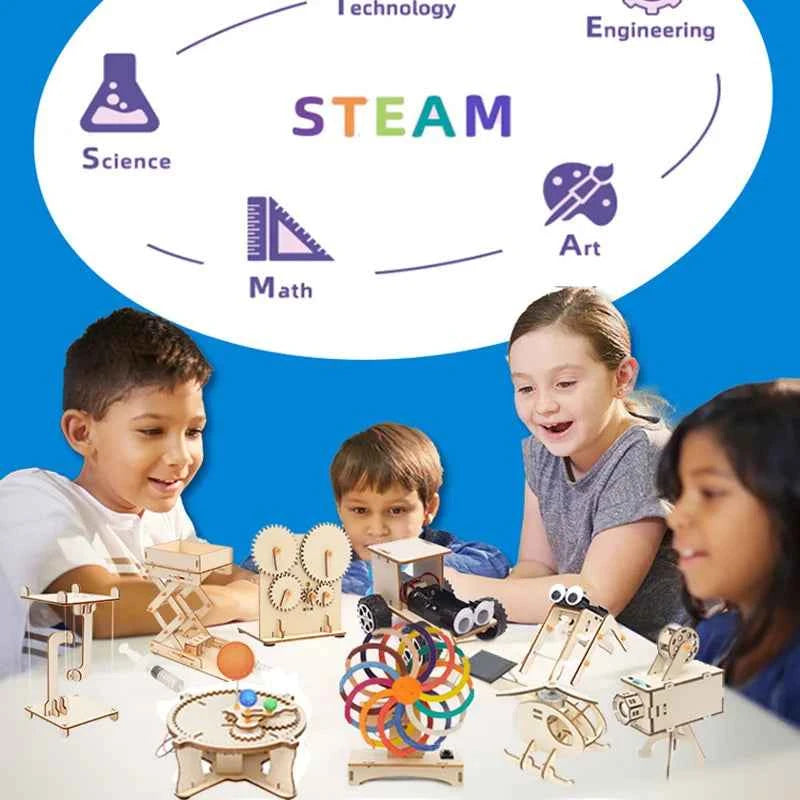 DIY Physical Model Science Experiment Educational Toy Handmade Small Production Assembly Craft Technology Project for School Kid