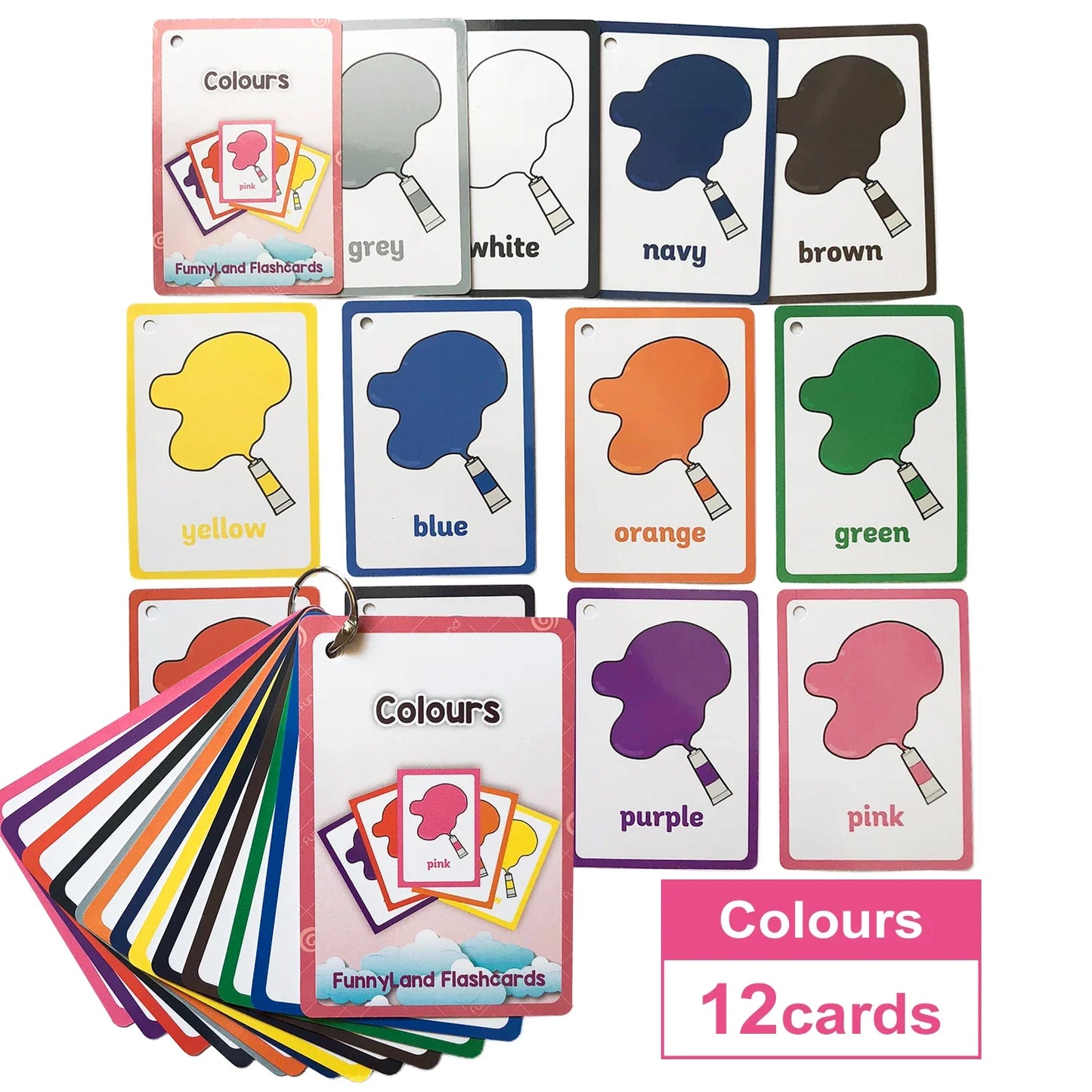 Kids Montessori Learning English Words Card Pocket Flash Cards Early Educational Toys For Children Classroom Supplies Gift - LearnPlay Labs