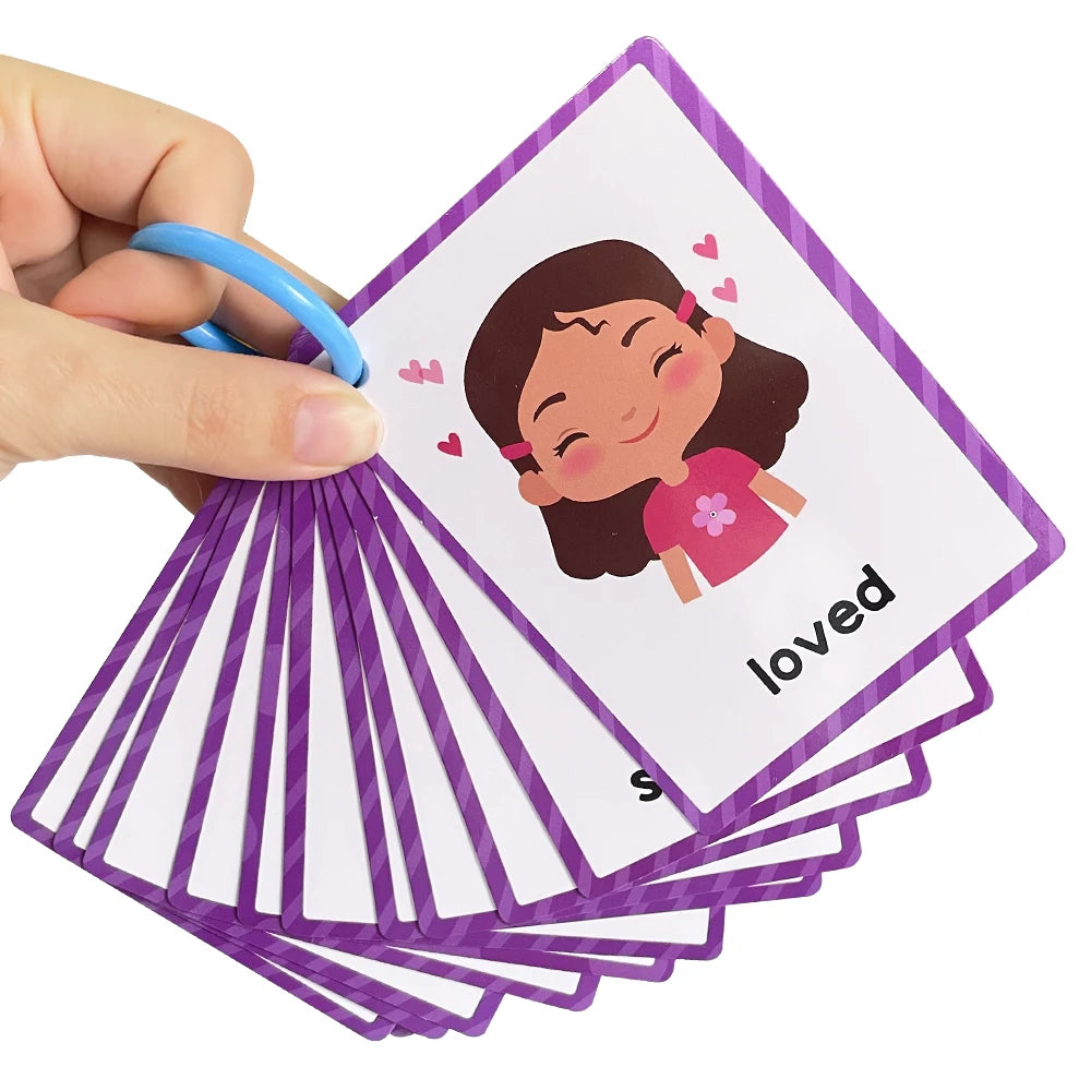 Kids Montessori English Words Learning Card Pocket Flashcards Early Educational Toys Classroom Supplies Teaching Aids - LearnPlay Labs