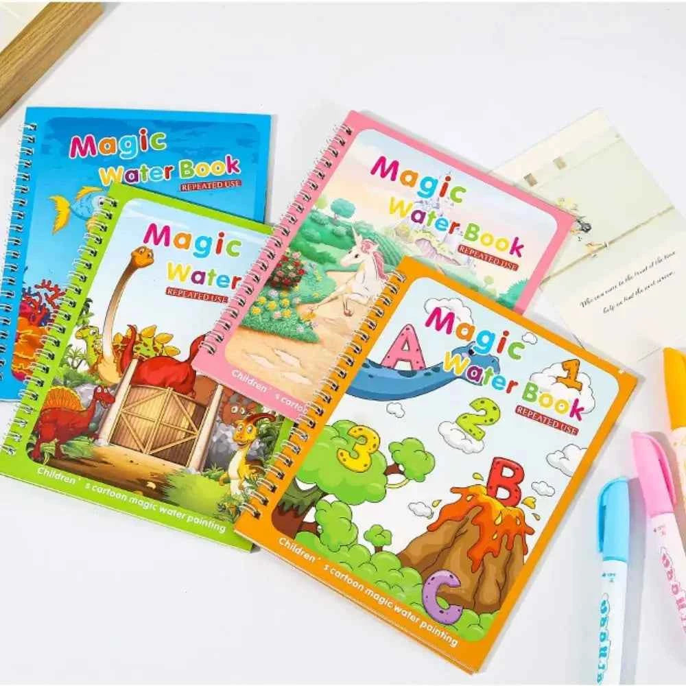 New Child education Reusable Coloring Book Magic Water Drawing Book Painting Drawing Toys Sensory Early Education Toys for Kids