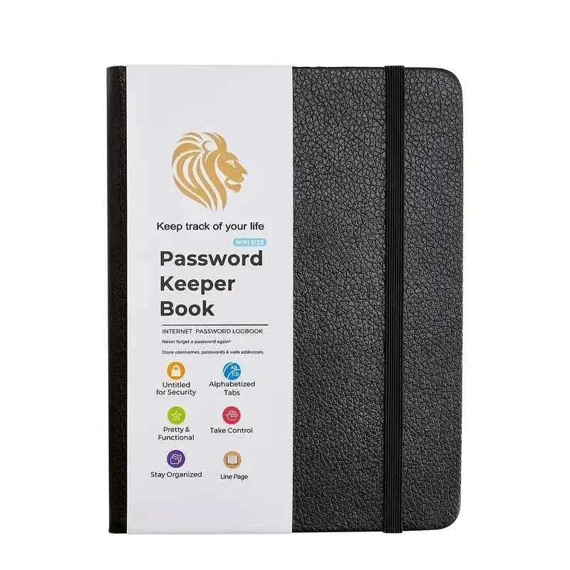 Password Book With Alphabetical Tabs - Internet Address & Password Keeper Logbook For Password Organization Notebook Diary Pads
