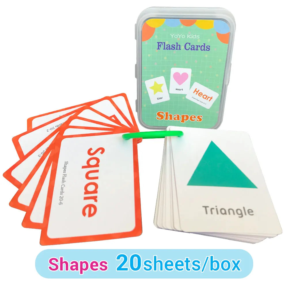 Learning Flashcards ABC Numbers Fruit Animal Body Educational Toys Classroom Aids Montessori Autism English Words Card for Kids