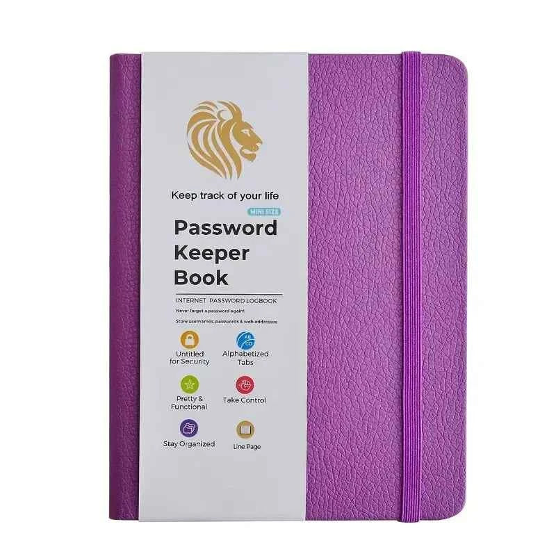Password Book With Alphabetical Tabs - Internet Address & Password Keeper Logbook For Password Organization Notebook Diary Pads