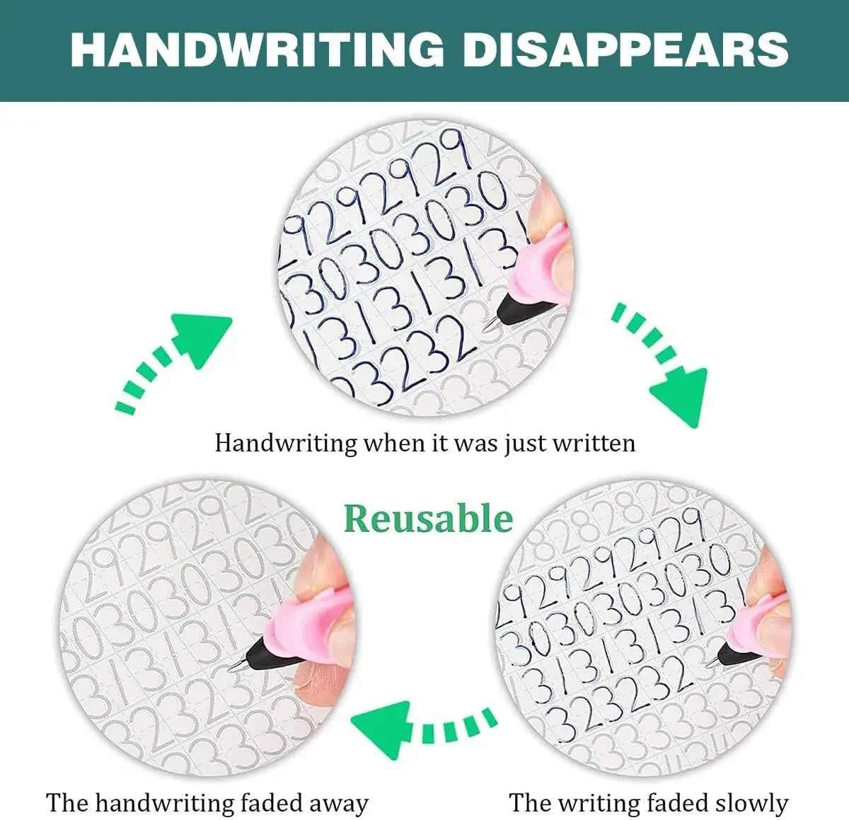 Easy Write 3D Arabic Calligraphy Book Reusable Handwriting Groove Magic Practice Copybook With Pen Writing Exercise Book Student