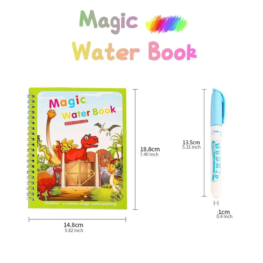 Early Education Toys for Kids Child education Reusable Coloring Book Magic Water Drawing Book Painting Drawing Toys Sensory gril - LearnPlay Labs