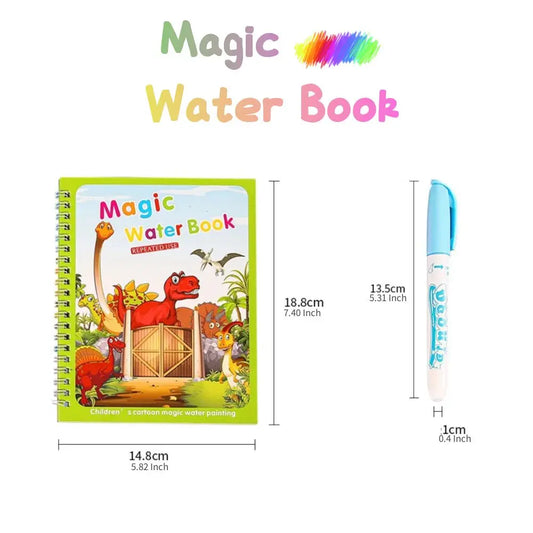 Early Education Toys for Kids Child education Reusable Coloring Book Magic Water Drawing Book Painting Drawing Toys Sensory gril - LearnPlay Labs