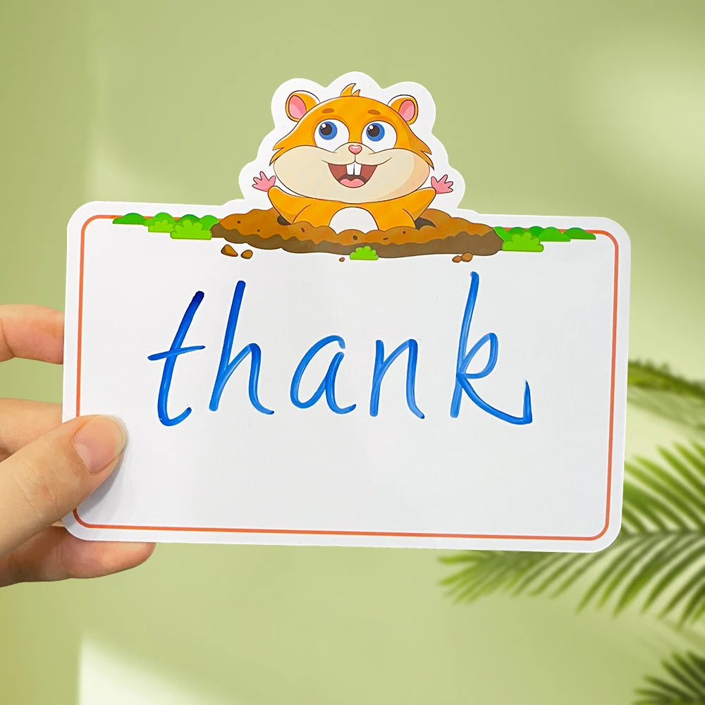 Kids Montessori Learning English Words Card Pocket Flash Cards Early Educational Toys For Children Classroom Supplies Gift - LearnPlay Labs